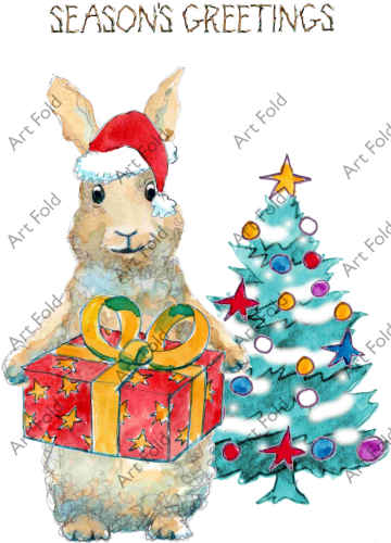 492B FLUFF christmas hat tree SEASON'S GREETINGS FROM jpeg SKIL-492