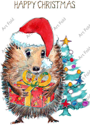 497B SPIKE christmas hat tree HAPPY CHRISTMAS FROM jpeg SKIL-497